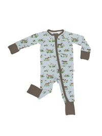 Delta Bird Hunting Dogs Convertible Zip PJs