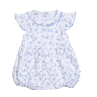 Skylar's Classics Sky Blue Printed Ruffle Flutters Bubble