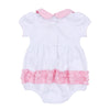 Precious Pumpkins Collared Ruffle Bubble - Pink