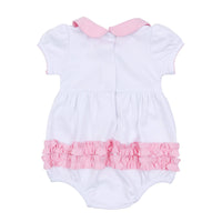Precious Pumpkins Collared Ruffle Bubble - Pink