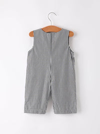 Halloween Striped Ghost Romper