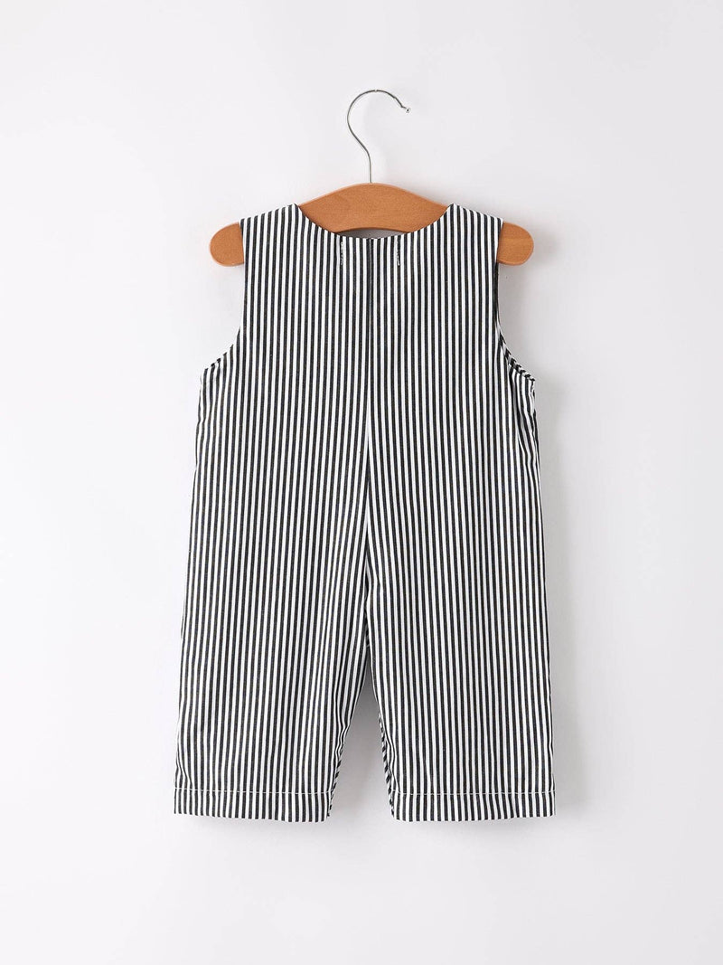 Halloween Striped Ghost Romper