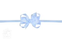 Nylon Headband w/ Scalloped Bow (Mult. Colors)