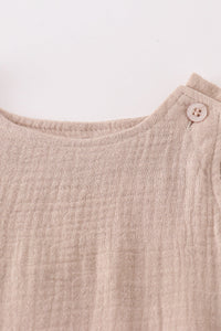 Beige Muslin Boy Bubble