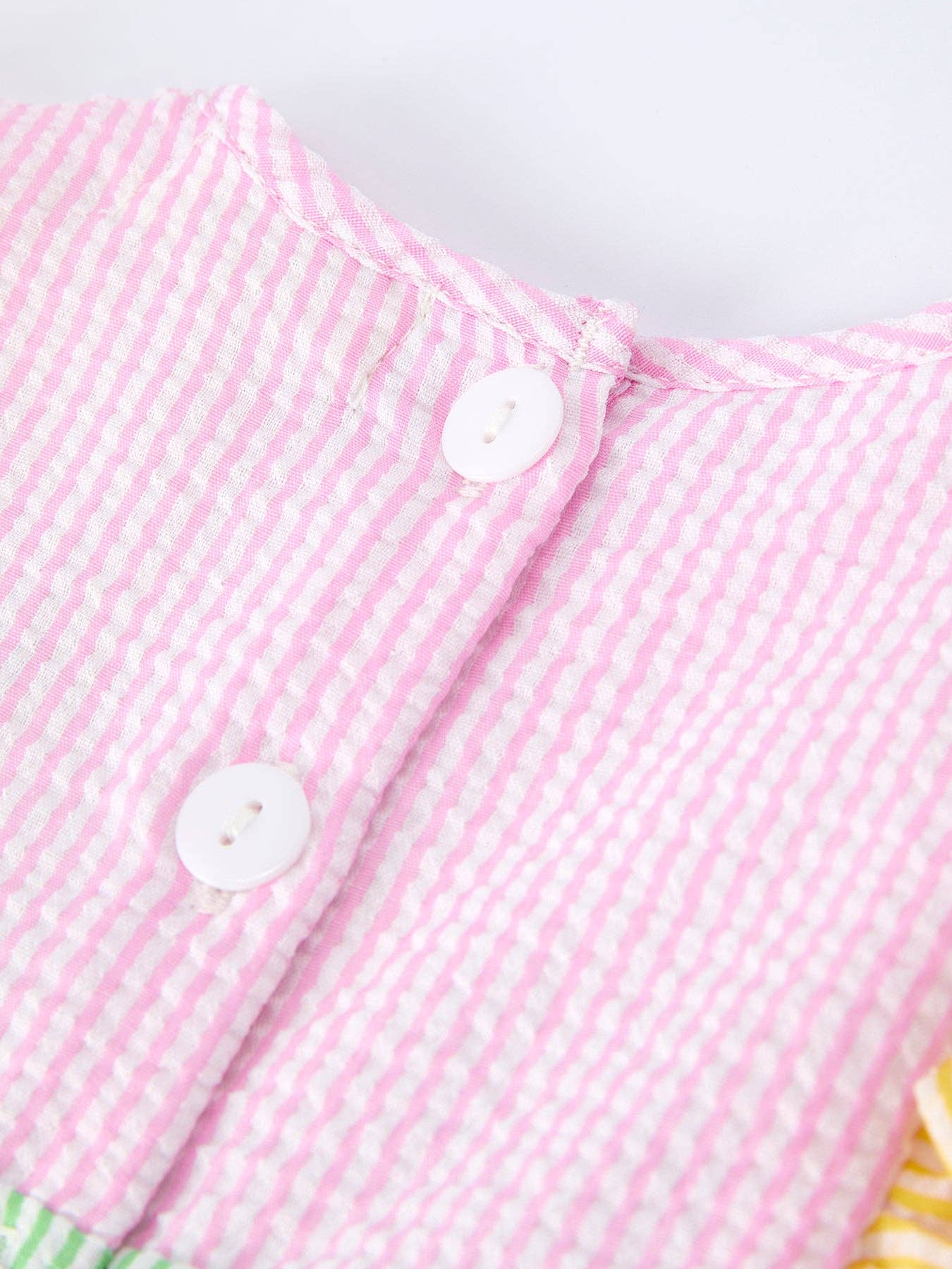 "Jesus Loves Me" Embroidered Girls Romper