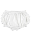 White Knit Rufflebutts Bloomer