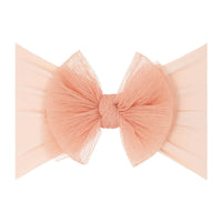 Baby Bling® Tulle FAB® soft nylon headband with tulle bow