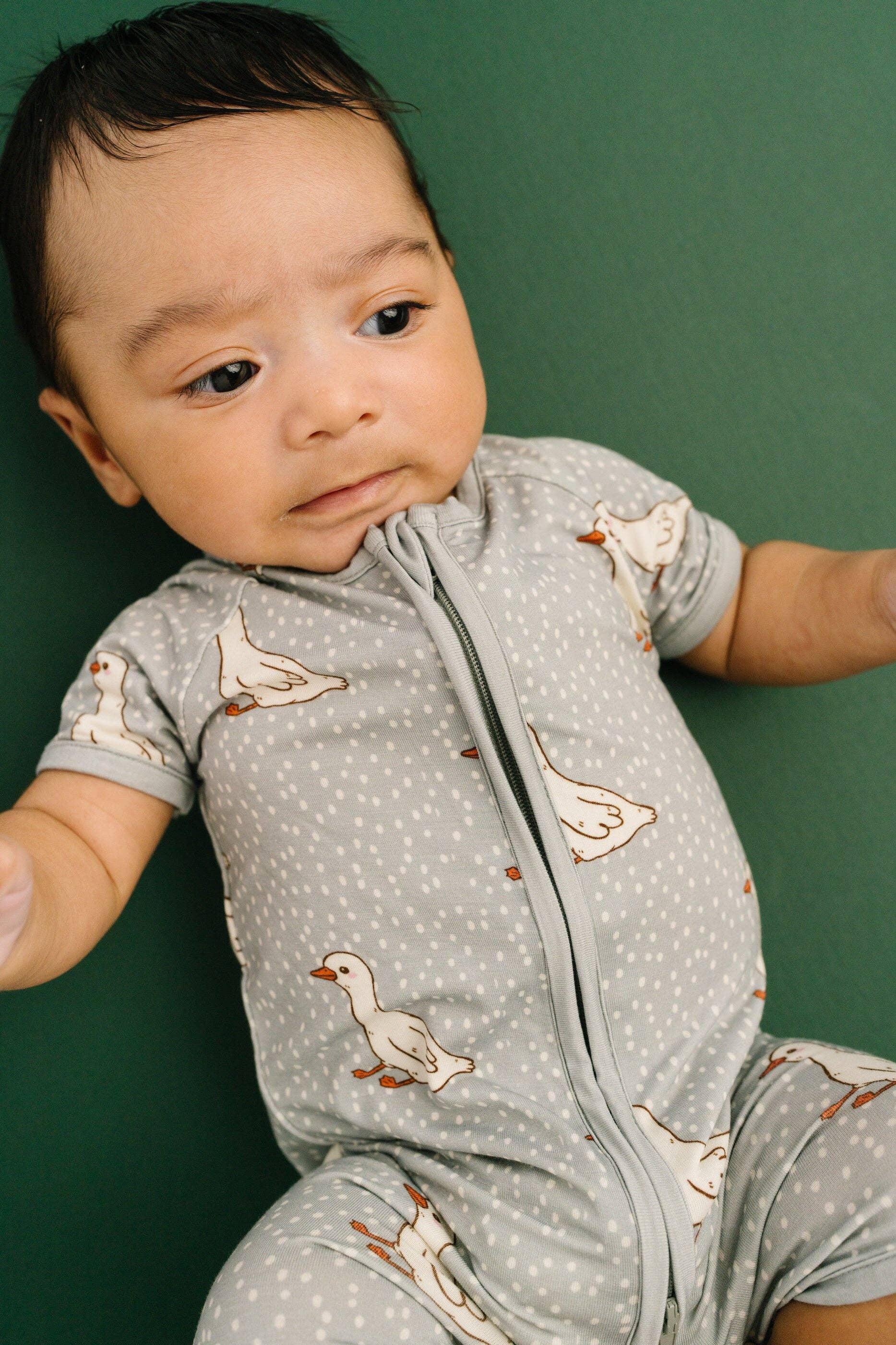 Classic Goose Bamboo Short Romper