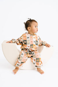 Bow Patchwork Sweatsuit