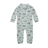 Delta Bird Hunting Dogs - Sweatshirt Polo Romper