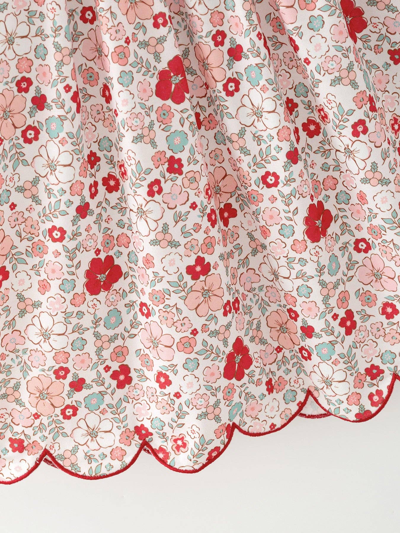 Christmas Red Floral Candy Cane Dress