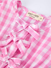 Spring Pink Plaid Bubble