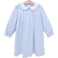 Catherine Dress - Light Blue Gingham