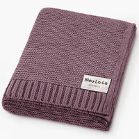 Cotton Swaddle Receiving Baby Blanket (Mult. Colors)