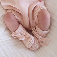 Knit Baby Booties | Sweet Neutrals