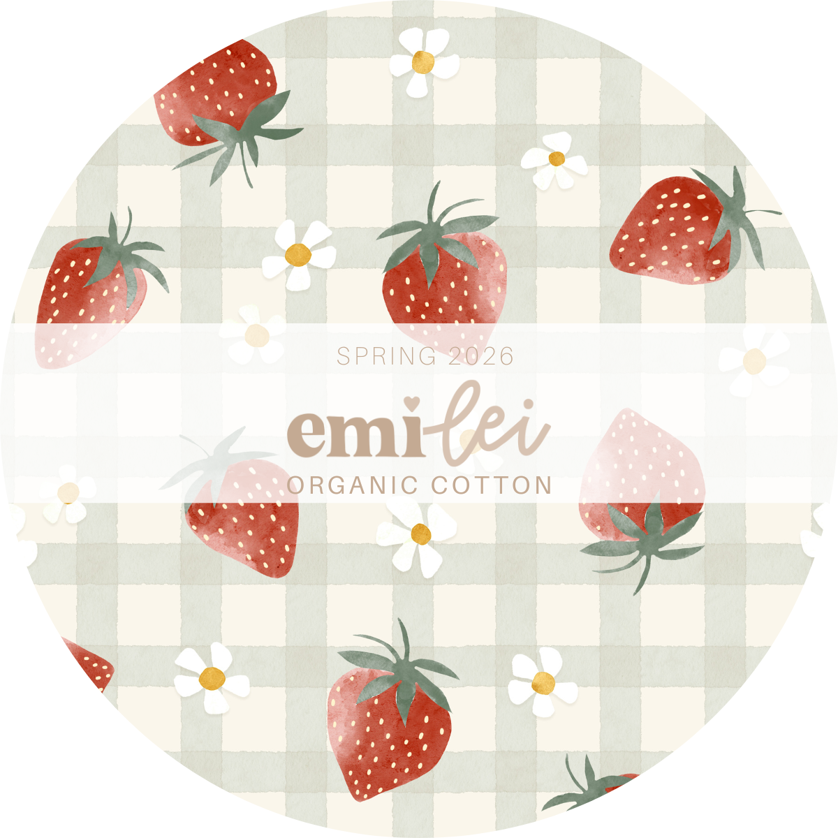 Organic Cotton Boxy Tee & Biker Short Set | Strawberries