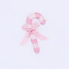 Sweet Peppermint Pink Emb Ruffle Footie