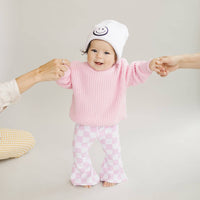 Chunky Knit Sweater | Pink