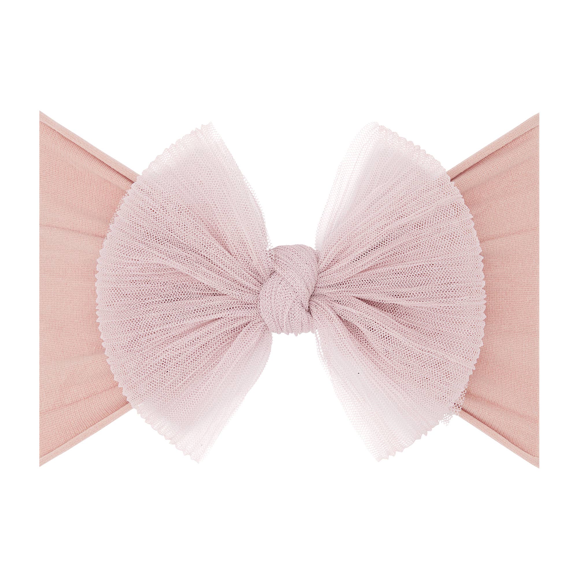 Baby Bling® Tulle FAB® soft nylon headband with tulle bow