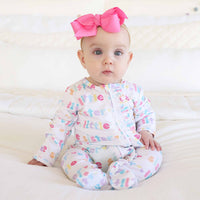 Little Sister Ruffle Zipper Footie