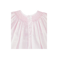 Smocked Daygown with Raglan Embroidery - Pink