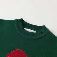 Green Santa Christmas Sweater