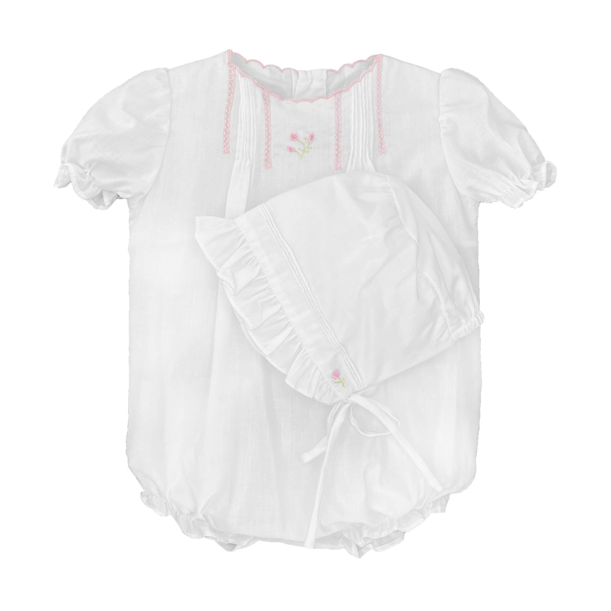 Flower Embroidered Heirloom Bubble