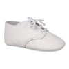 August Crib-White Leather