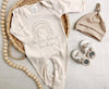 Neutral Rainbow Baby Romper