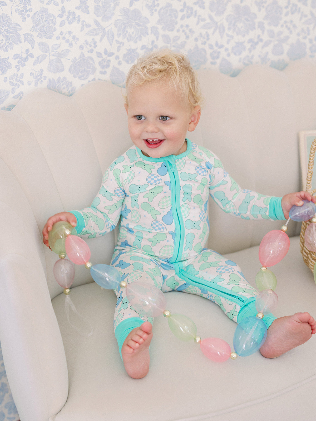 Rockin Bunny Zipper Romper