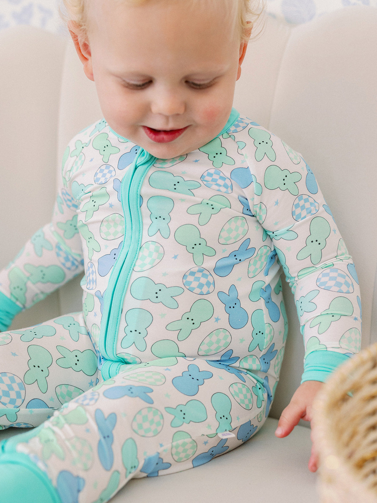 Rockin Bunny Zipper Romper