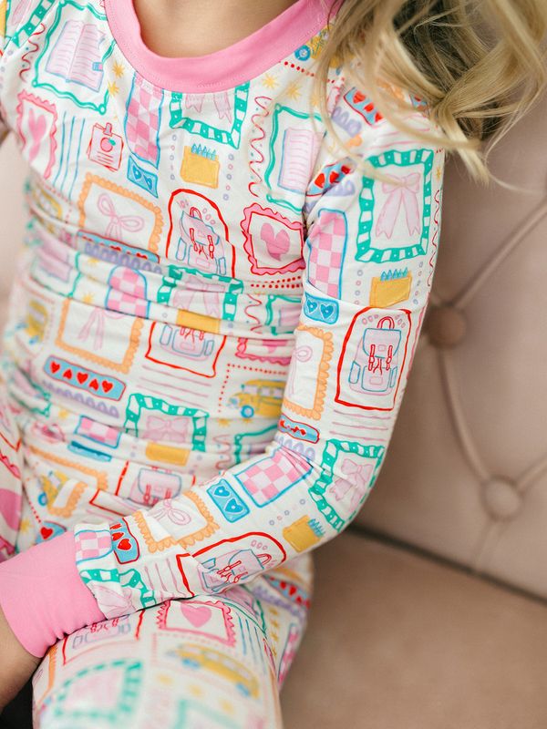 Pink Little Learner Bamboo PJ Set