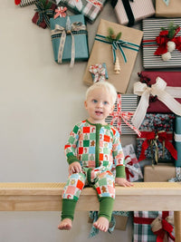 Christmas Crew Ruffle Zipper Sleeper