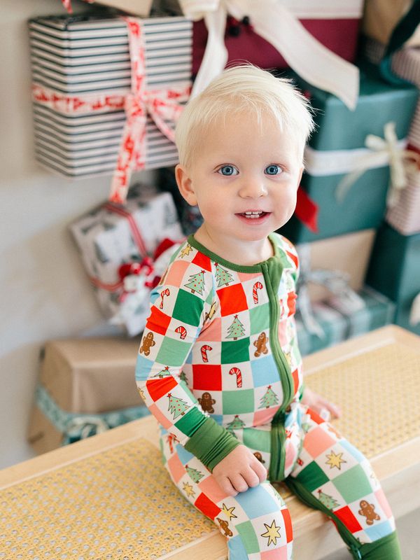 Christmas Crew Ruffle Zipper Sleeper