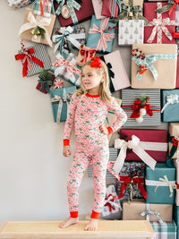 Candy Cane Ribbons PJ Set