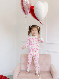 Pink Convo Hearts PJ Set