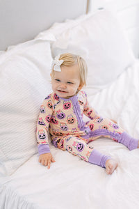 Pink Halloween Bucket Zipper Sleeper