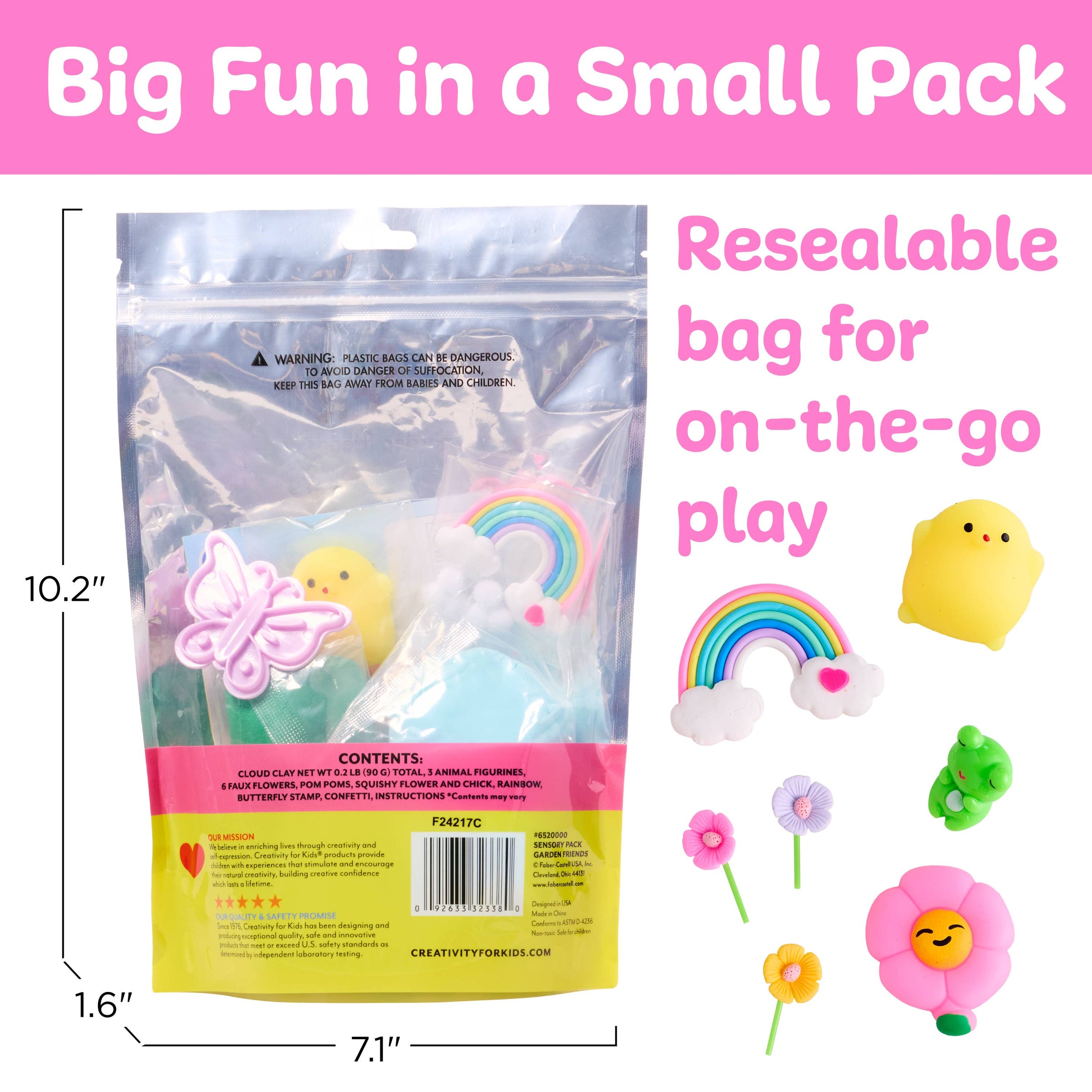 Sensory Pack Garden Friends Play Kit for Kids