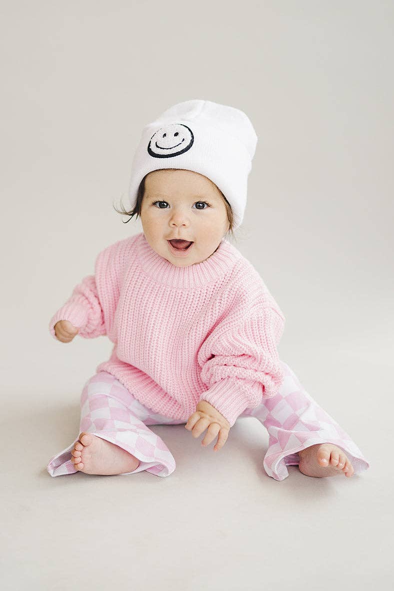 Chunky Knit Sweater | Pink