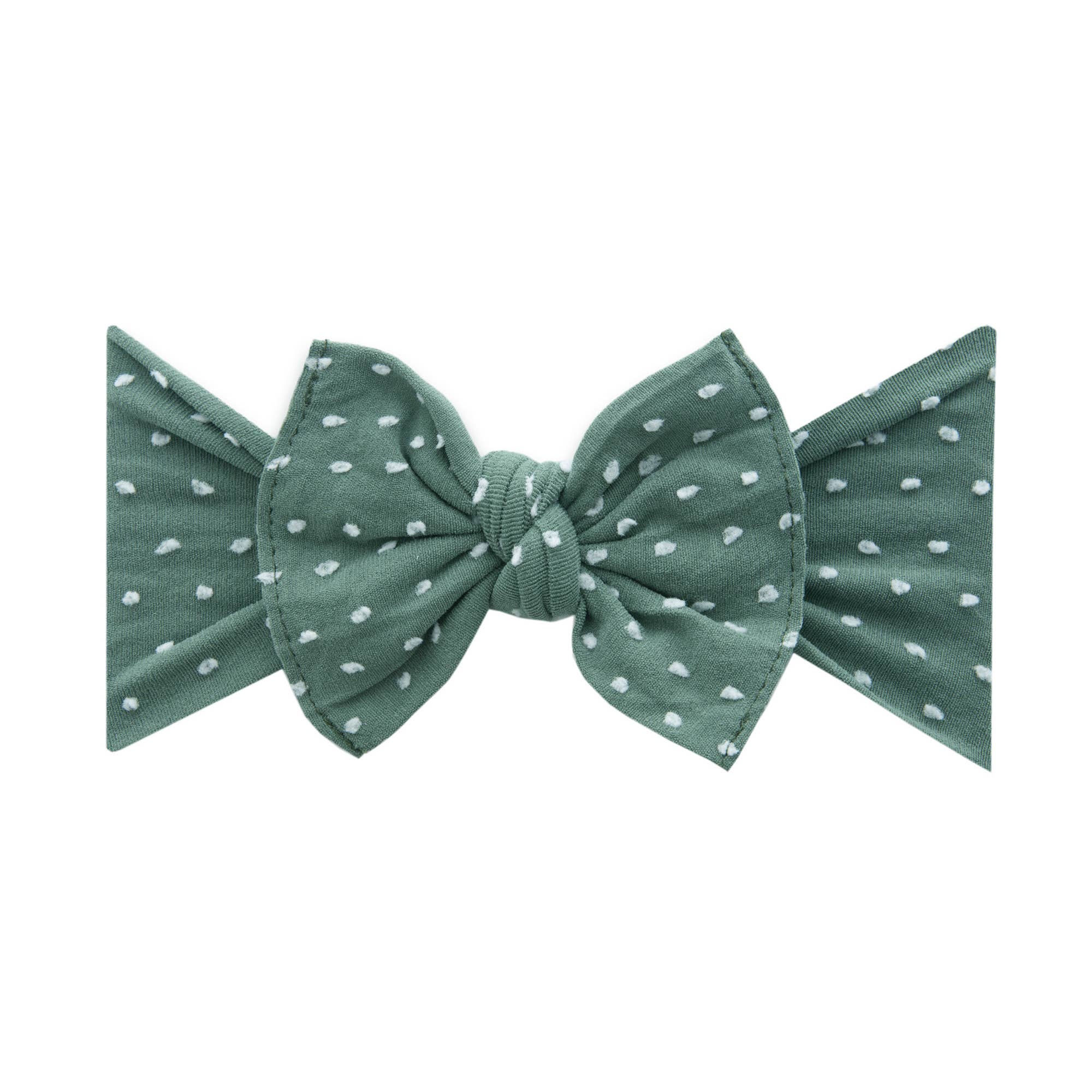 Baby Bling® Shabby Dot Knot soft nylon headband