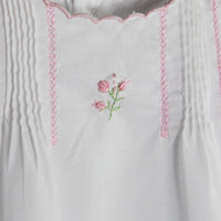 Flower Embroidered Heirloom Bubble