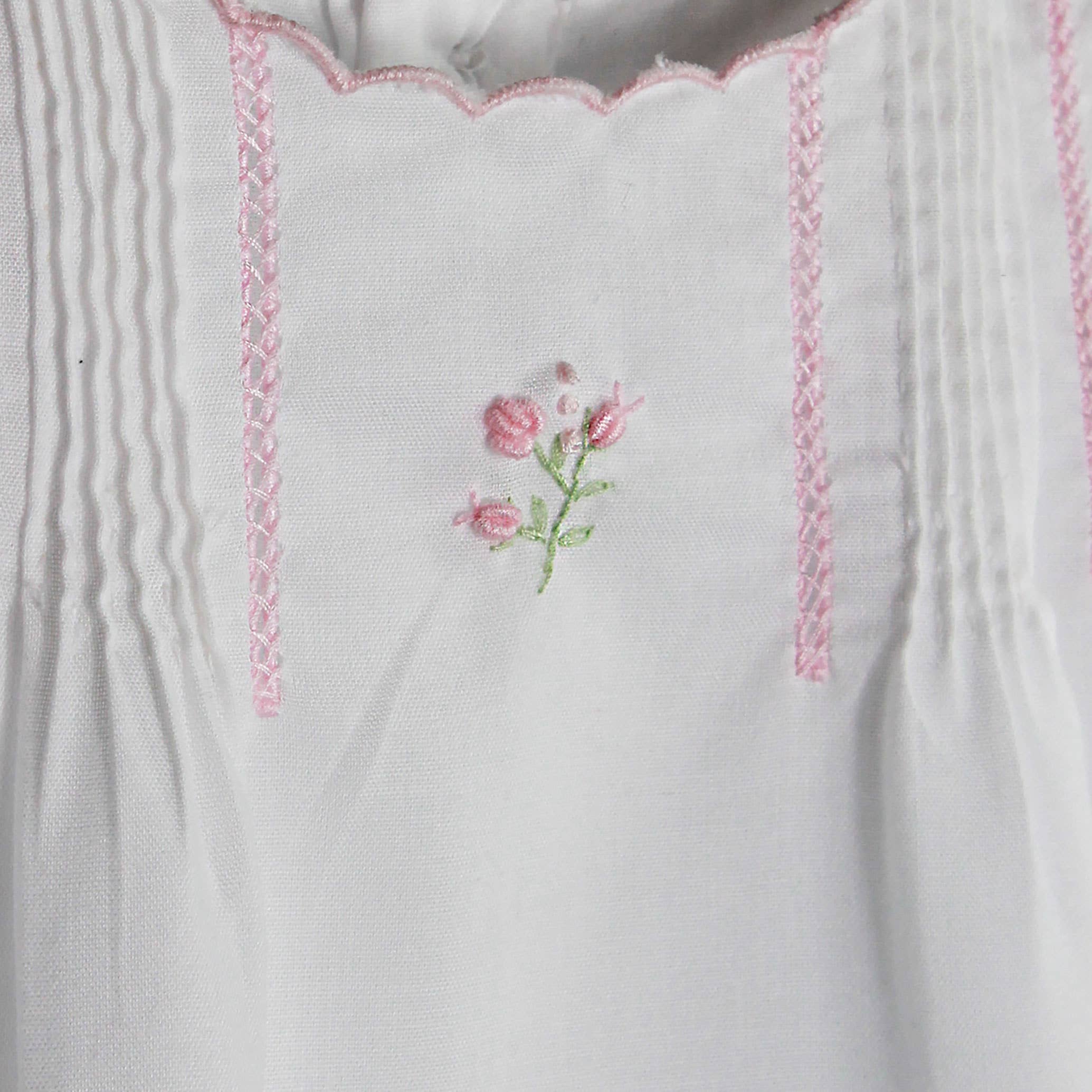 Flower Embroidered Heirloom Bubble