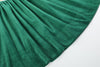 Green Velour Nativity Smocked Dress