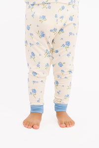 Blue Blooms Bamboo Set
