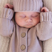 Knit Sweater Button Romper | Iris