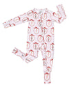 Pink Nutcracker Bamboo Zip Romper