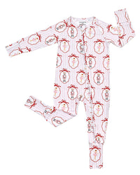 Pink Nutcracker Bamboo Zip Romper