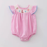 Cowgirl Smocked Baby Romper