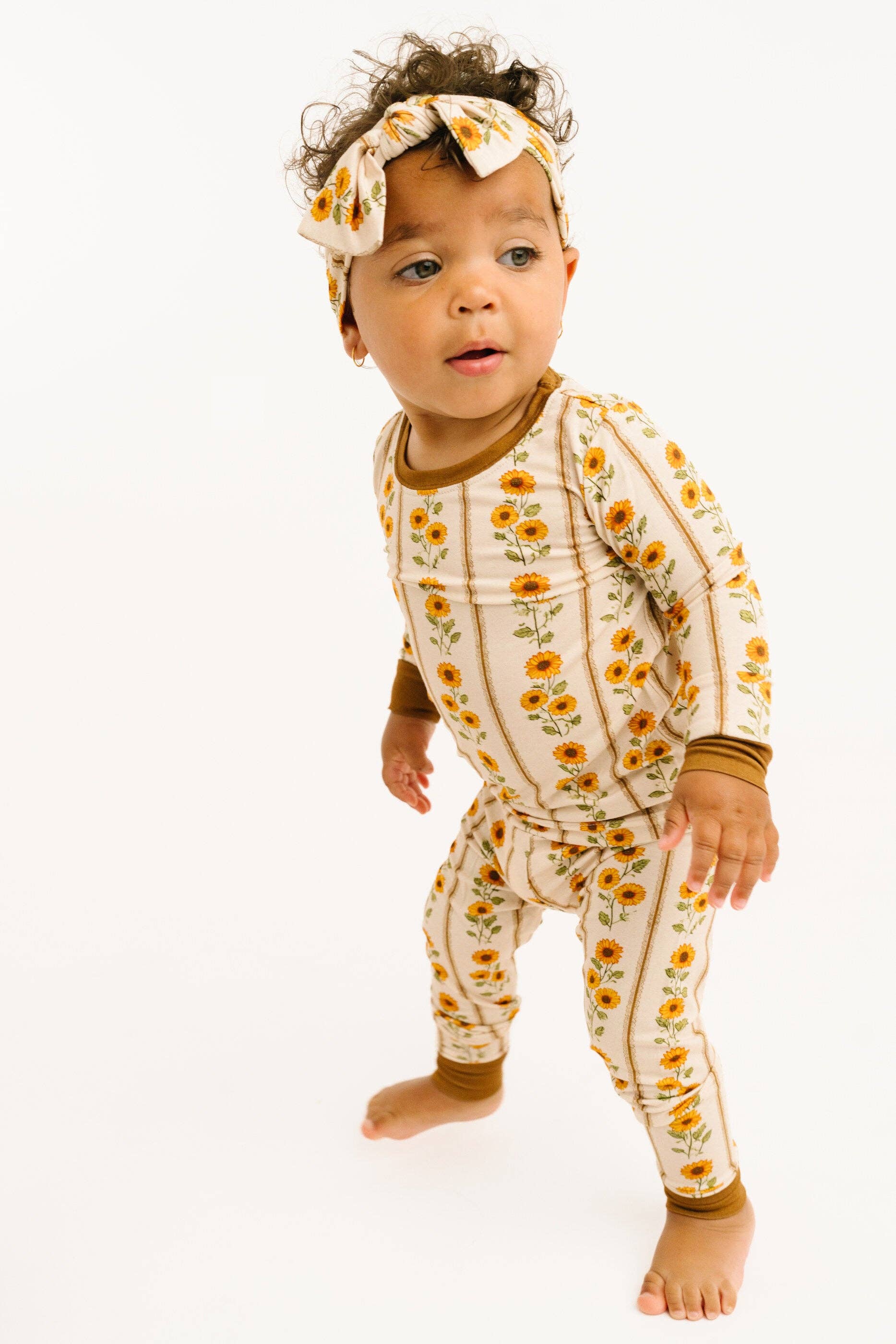 Sunflower Stripe Bamboo Set