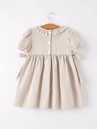 Pumpkin Smock Plaid Dress